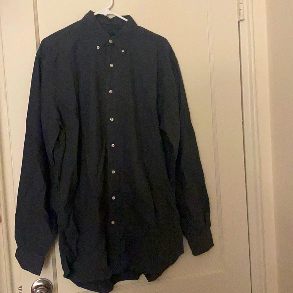 Polo Ralph Lauren gray button down size: L-tall